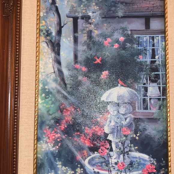 MARTY BELL’S GILLIAN’S GARDEN lithograph on canvas by *Signed & Numbered* - Picture 4 of 5